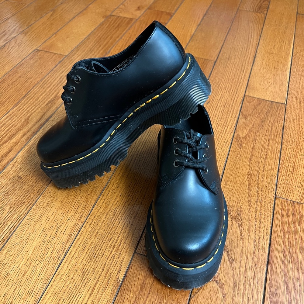 Dr Martens 1461 Platform Leather Oxfords